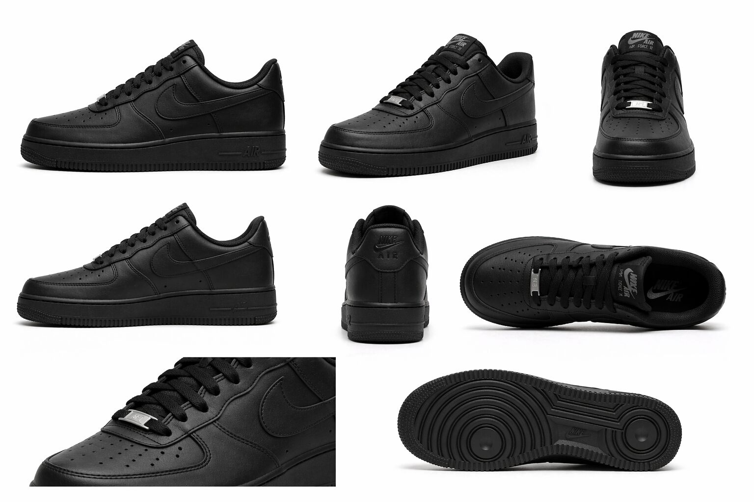 Tênis Air Force Preto clássico Estilo E Conforto - Imagem 4