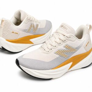 Tênis New Balance FuelCell Rebel Branco e Amarelo