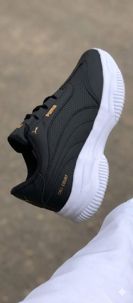 Tênis Puma Feminino Casual Plataforma Conforto Solado Alto Preto Branco Dia a Dia - Imagem 3
