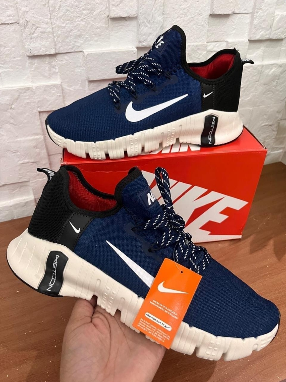 Tênis Casual Esportivo Masculino Azul Marinho e Preto Confortável Leve Solado Anatômico