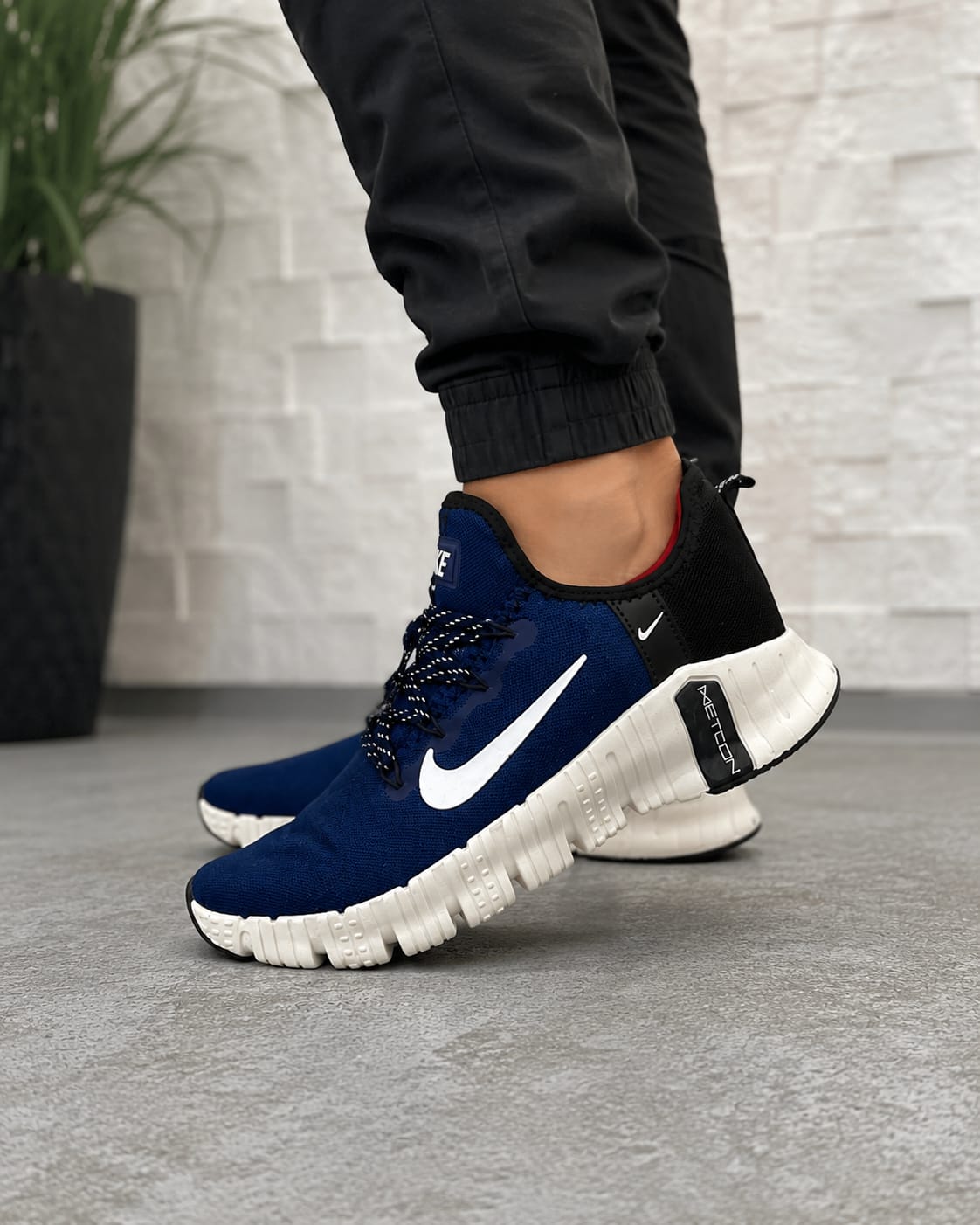 Tênis Casual Esportivo Masculino Azul Marinho e Preto Confortável Leve Solado Anatômico - Imagem 3