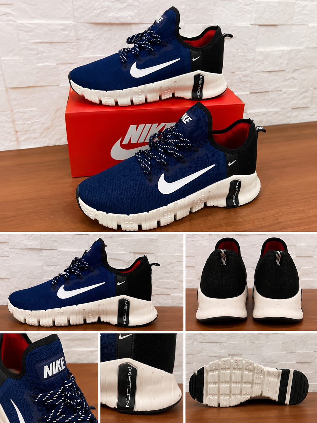 Tênis Casual Esportivo Masculino Azul Marinho e Preto Confortável Leve Solado Anatômico - Imagem 2