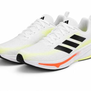 Tênis Esportivo Running Masculino/Feminino Branco com Detalhes Neon – Conforto e Performance para Caminhada e Academia