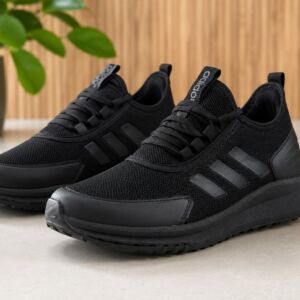 Tênis Adidas Masculino Preto Esportivo Caminhada e Dia a Dia