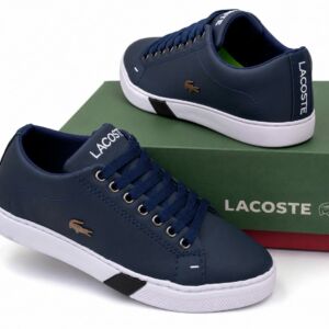 Tênis Casual Masculino Lacoste Azul Marinho – Conforto, Estilo e Versatilidade
