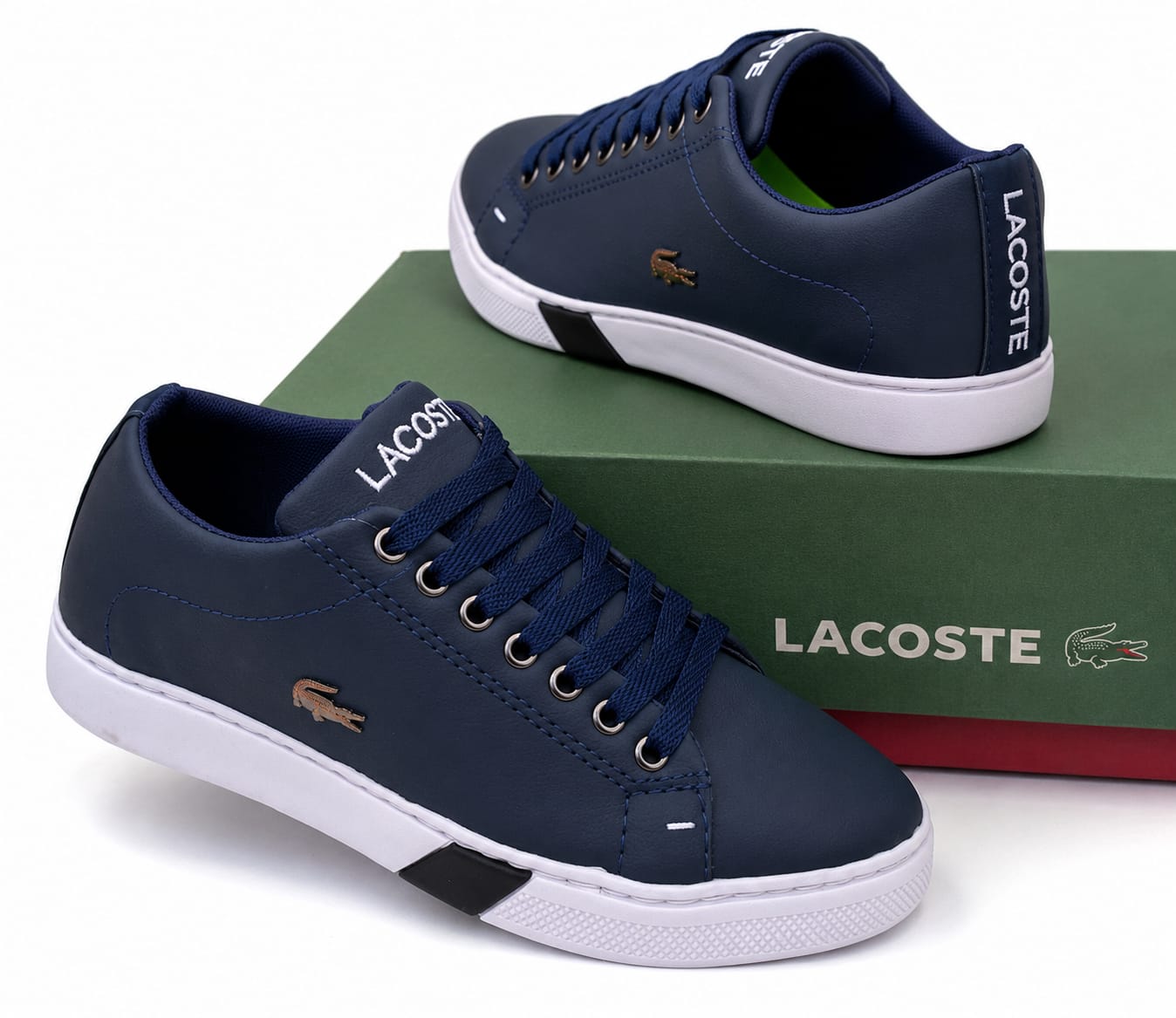 Tênis Casual Masculino Lacoste Azul Marinho – Conforto, Estilo e Versatilidade