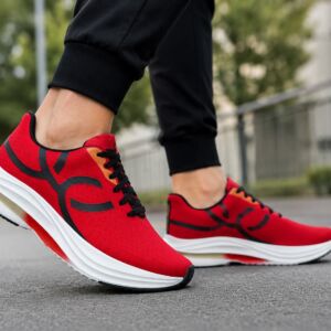 Tênis Olympikus Corre – Running Esportivo Unissex Vermelho com Amortecimento e Conforto