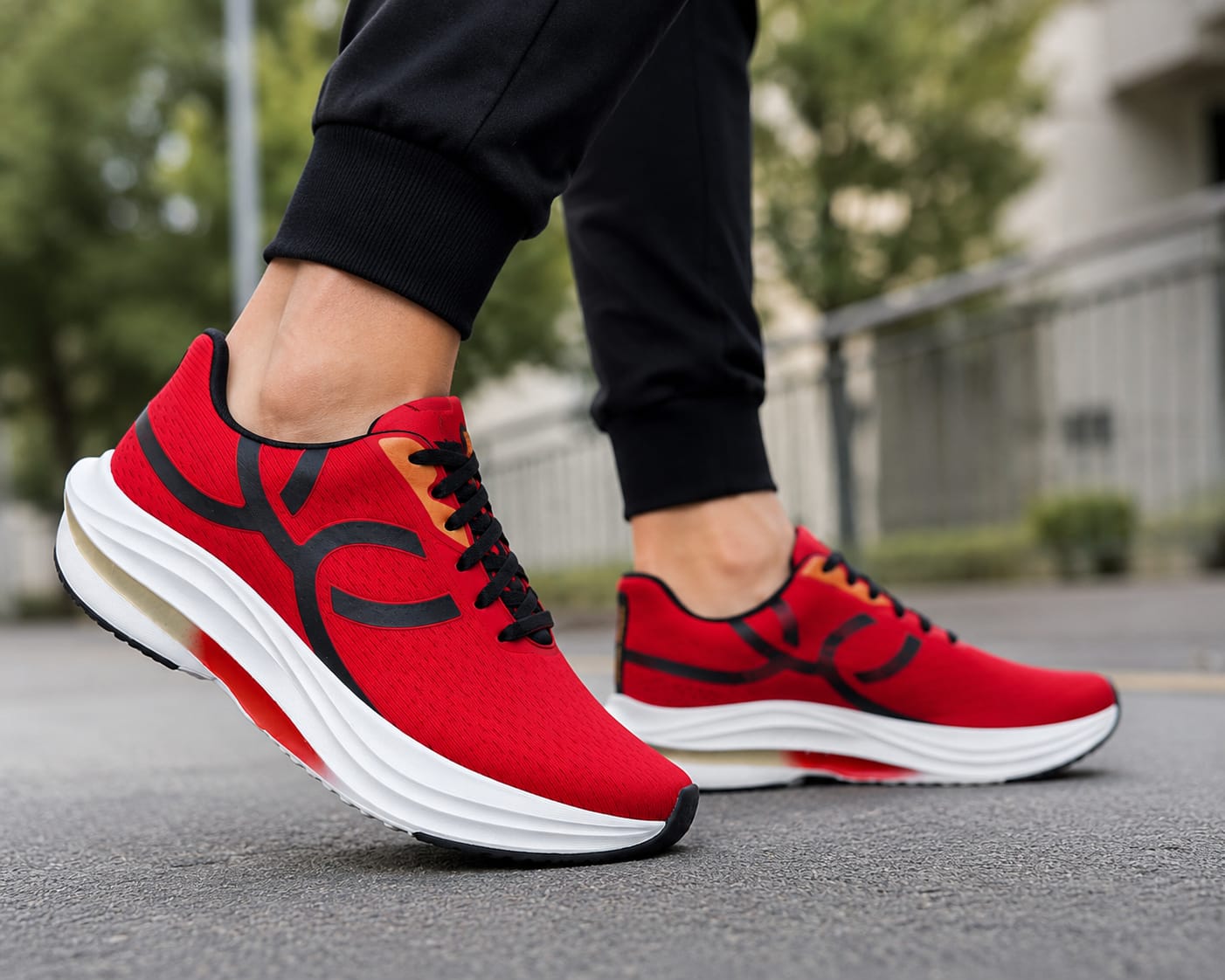 Tênis Olympikus Corre – Running Esportivo Unissex Vermelho com Amortecimento e Conforto