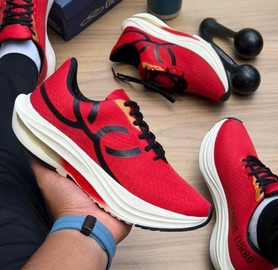 Tênis Olympikus Corre – Running Esportivo Unissex Vermelho com Amortecimento e Conforto - Imagem 2