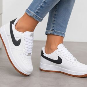 Tênis Casual Masculino/Feminino Branco com Solado Caramelo – Estilo Air