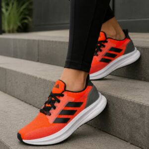 Tênis Esportivo Masculino/Feminino – Laranja Neon com Solado de Alta Performance