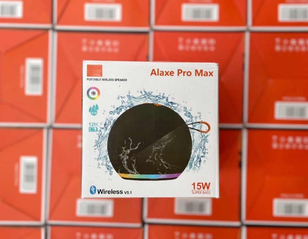 Caixa de Som Bluetooth LED Alaxe Pro Max 15W