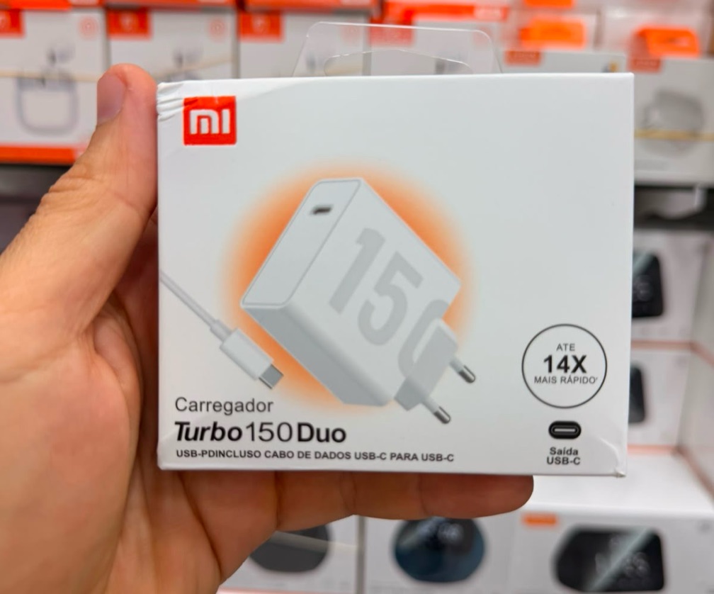 Carregador 150W USB-C Power Delivery com Cabo – Carregamento Super Rápido para Celular, Tablet e Notebook