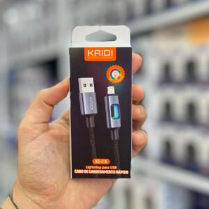 Cabo Kaidi KD-41A USB para Lightning – Carregamento Rápido com LED 7 Cores