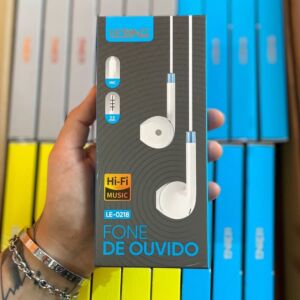 Fone de Ouvido Lelong LE-0218 P2 3,5mm com Microfone Estéreo 14,2mm