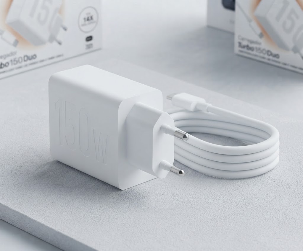 Carregador 150W USB-C Power Delivery com Cabo – Carregamento Super Rápido para Celular, Tablet e Notebook - Imagem 3