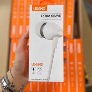 Fone de Ouvido A'Gold FN-A15 Intra Auricular Com Fio P2 3,5mm Estéreo HD Super Bass com Microfone