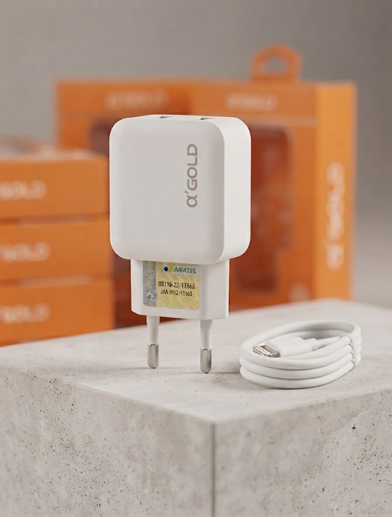 Carregador Gold 4.1 para iPhone CA16-2 / CA09-2 – 20,5W com Cabo USB - Imagem 2