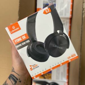 Fone de Ouvido Bluetooth 5.3 Lehmox LEF-1033 Over-Ear 40mm Extra Bass