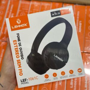 Fone de Ouvido Lehmox LEF-1061C Bluetooth 5.3 Sem Fio Over-Ear 40mm com Microfone