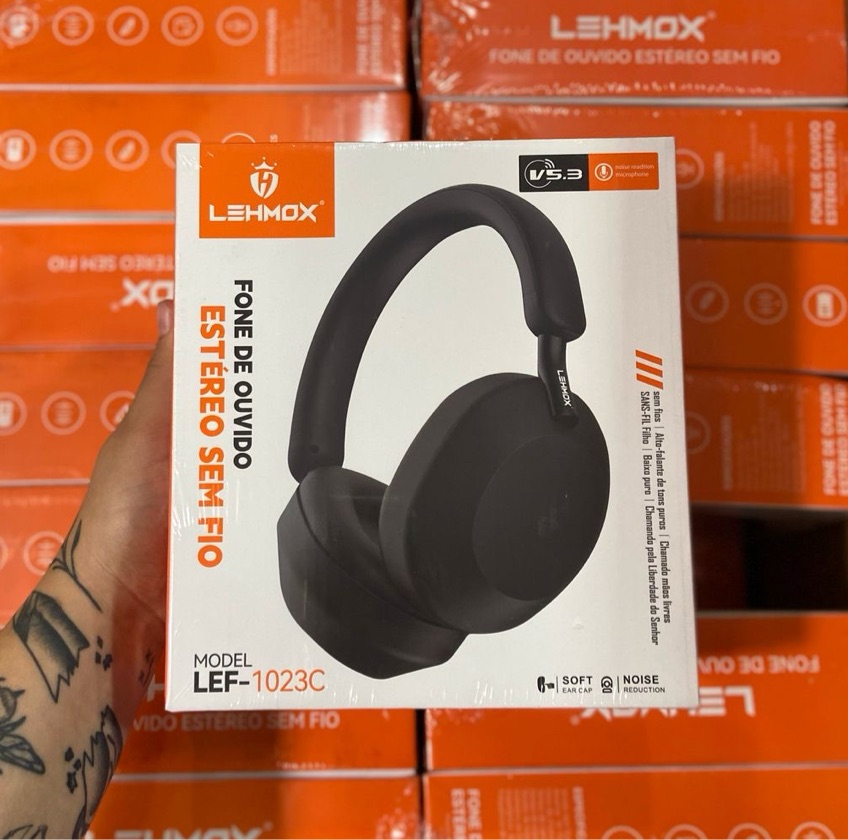 Fone de Ouvido Bluetooth Lehmox LEF-1023C Sem Fio Estéreo Headphone