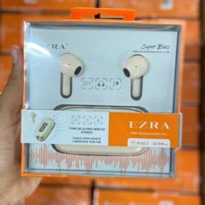Fone de Ouvido Bluetooth Ezra EZ-049 TWS Sem Fio Bluetooth 5.3 Touch USB-C