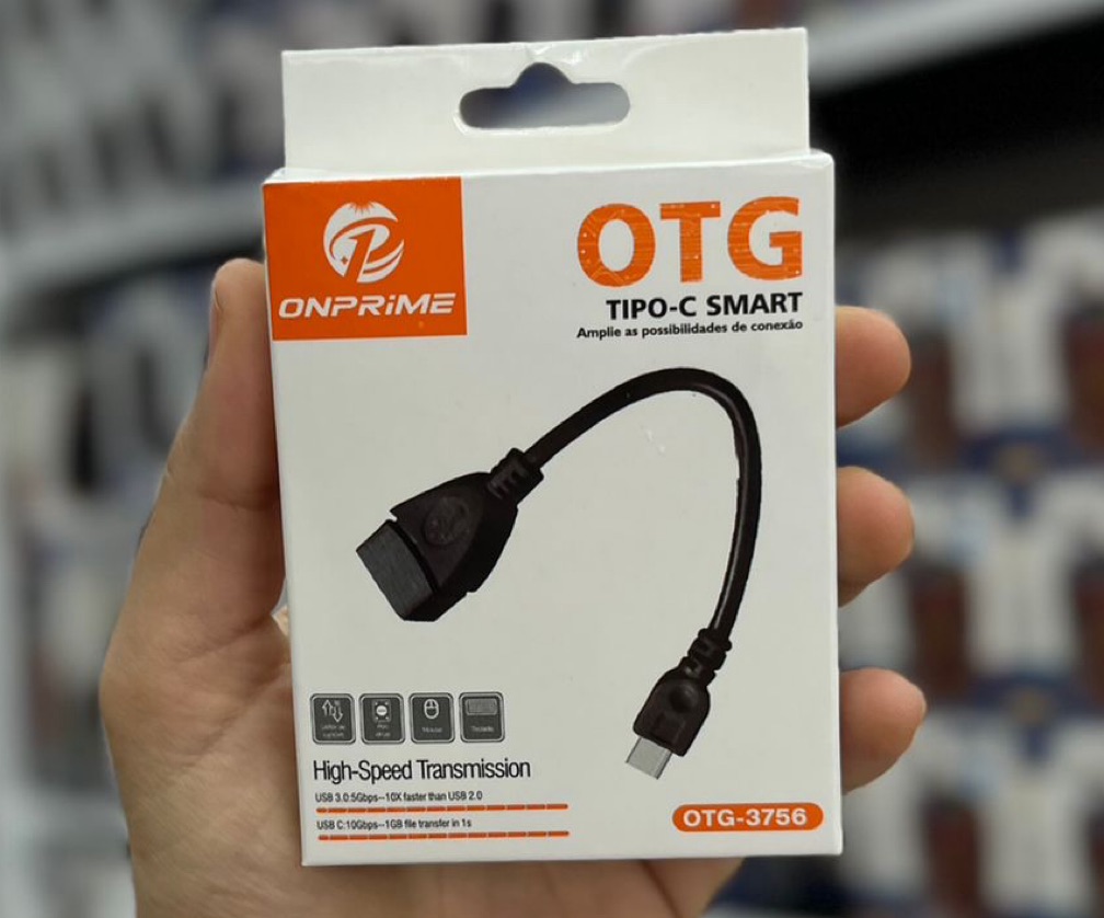 Adaptador OTG USB-C Onprime OTG-3756 para Celular, Tablet e Notebook