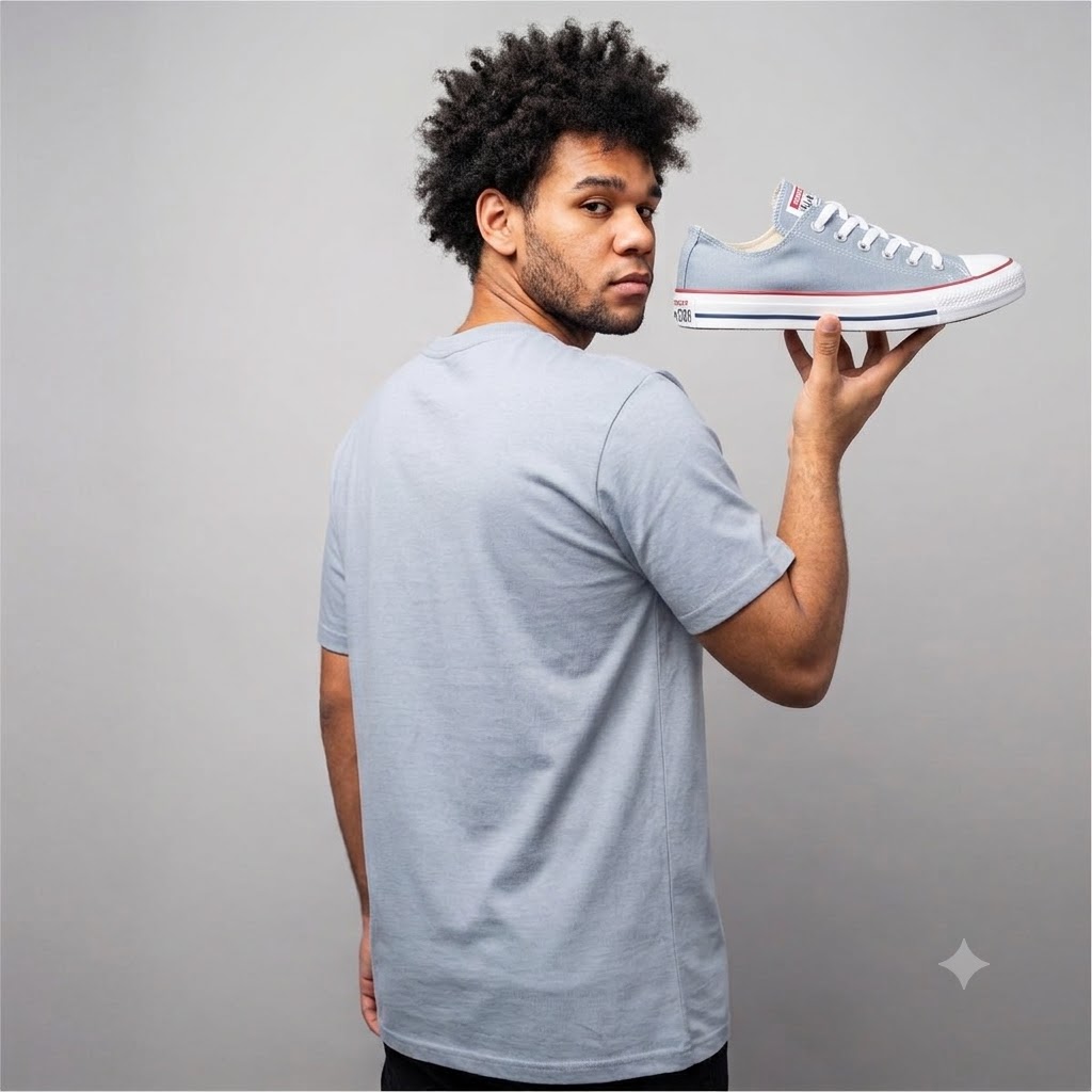 Camiseta All Star Azul – Estampa Casual, Confortável e Estilosa - Imagem 2