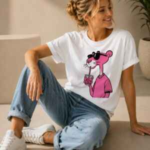 Camiseta Pantera Unissex 100% Algodão Fio 30 – Estampa DTF Moderna