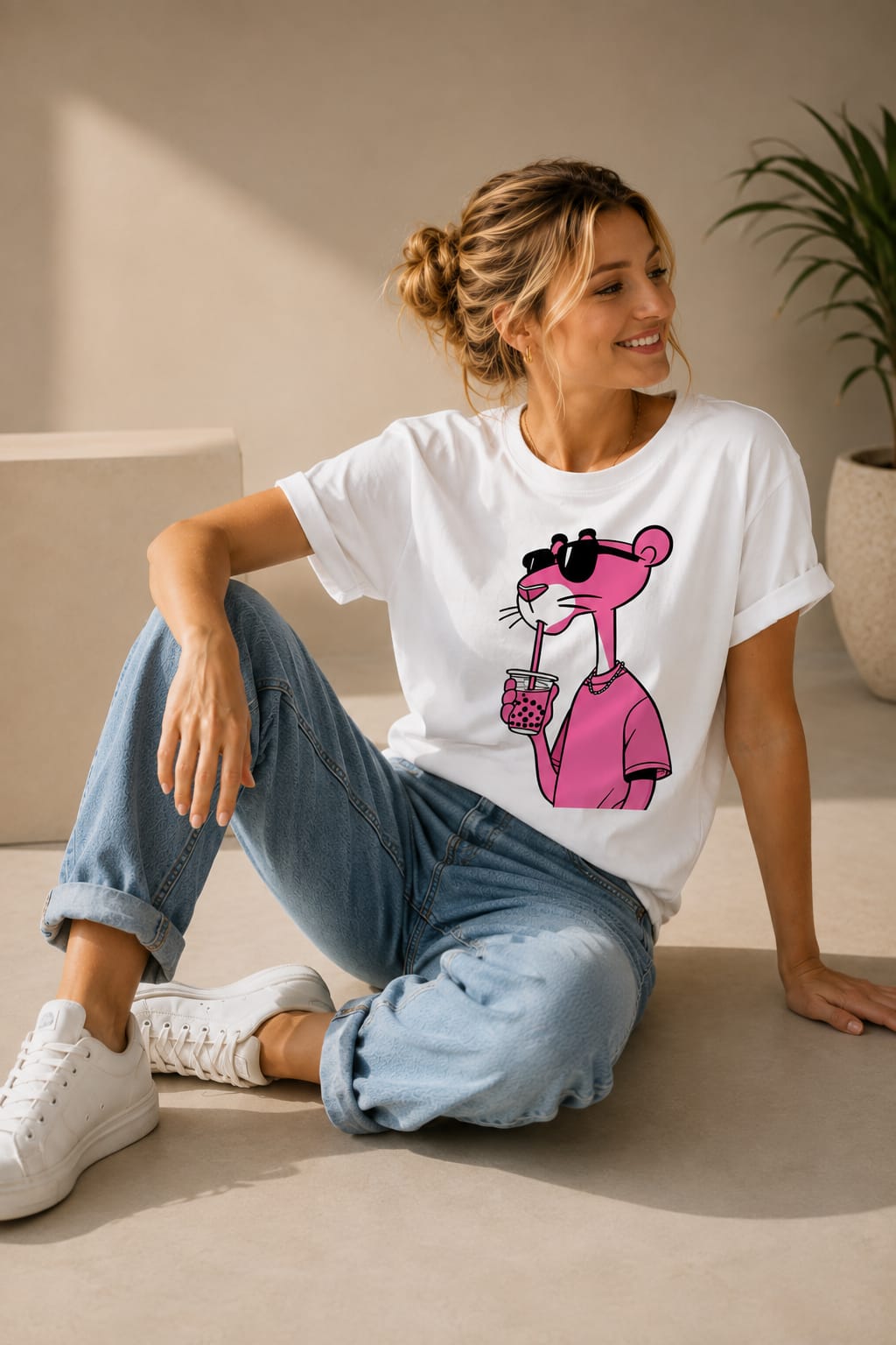 Camiseta Pantera Unissex 100% Algodão Fio 30 – Estampa DTF Moderna