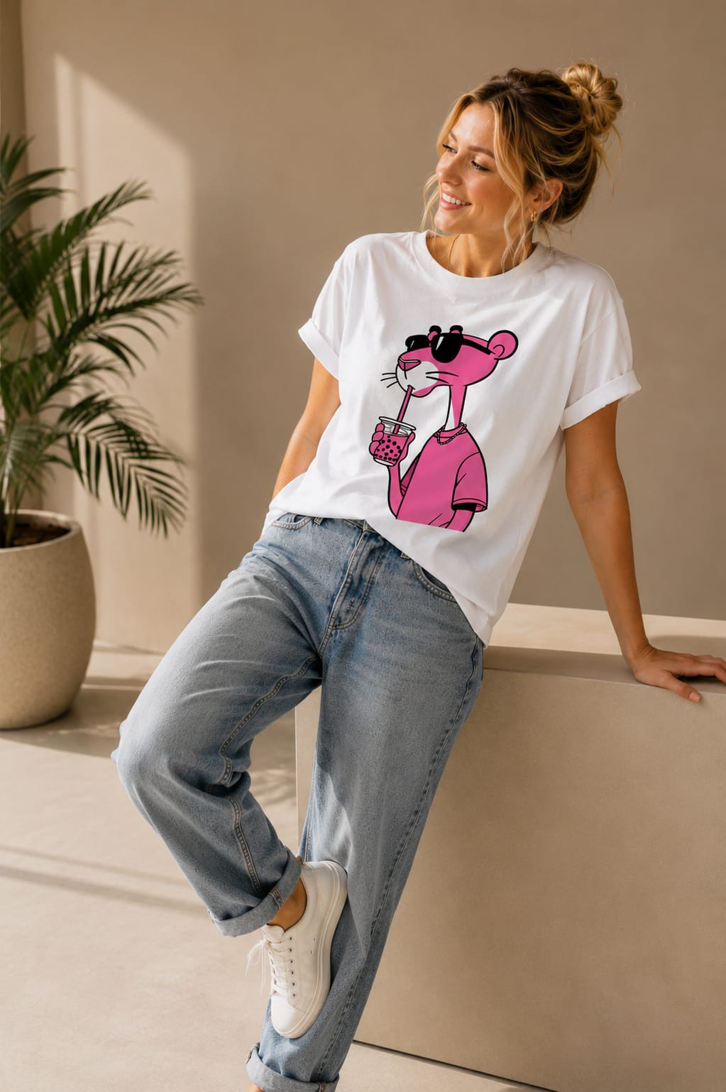 Camiseta Pantera Unissex 100% Algodão Fio 30 – Estampa DTF Moderna - Imagem 2
