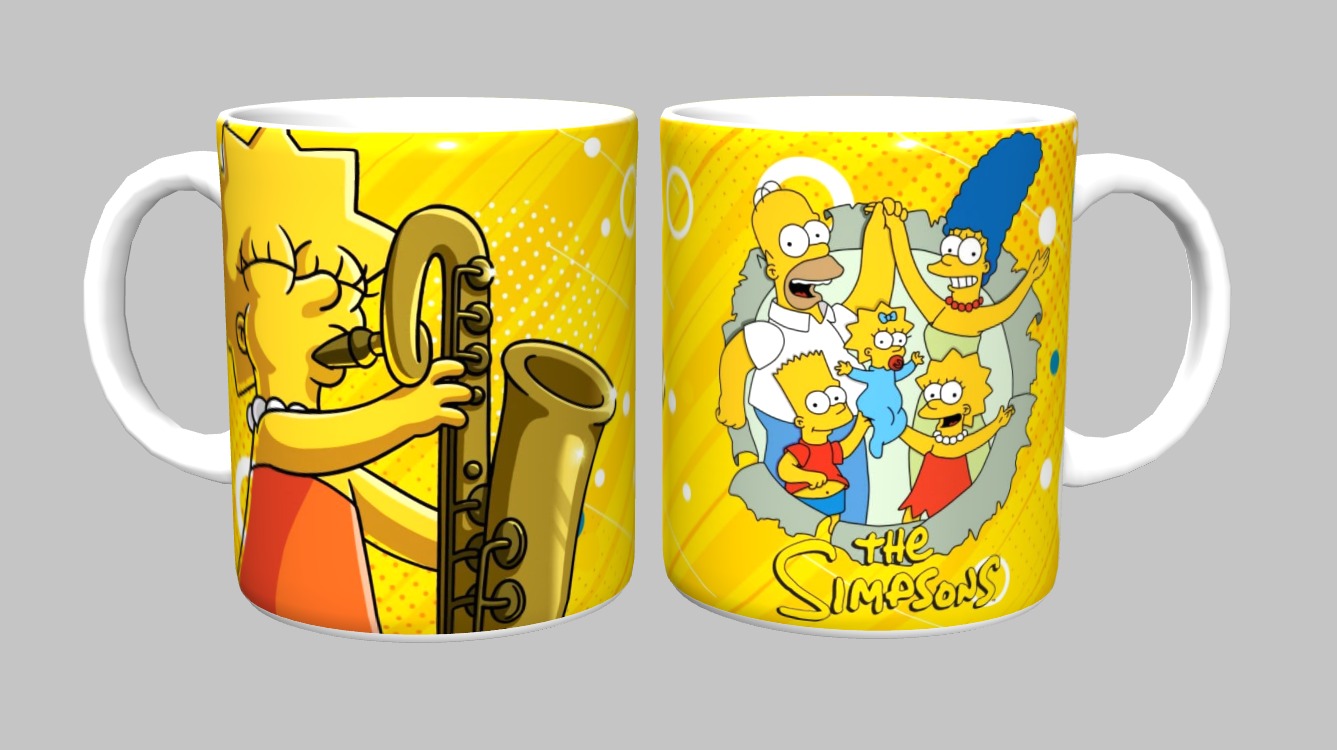 Caneca The Simpsons 325ml – Porcelana Branca Personalizada