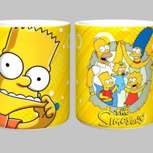 Caneca Simpsons 325ml de Porcelana – Estampa Amarela