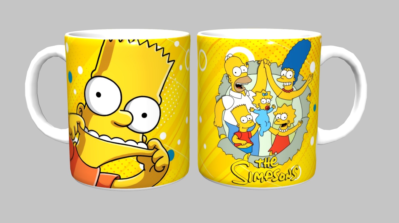 Caneca Simpsons 325ml de Porcelana – Estampa Amarela