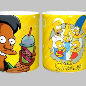 Caneca The Simpsons 325ml Porcelana Branca Sublimada