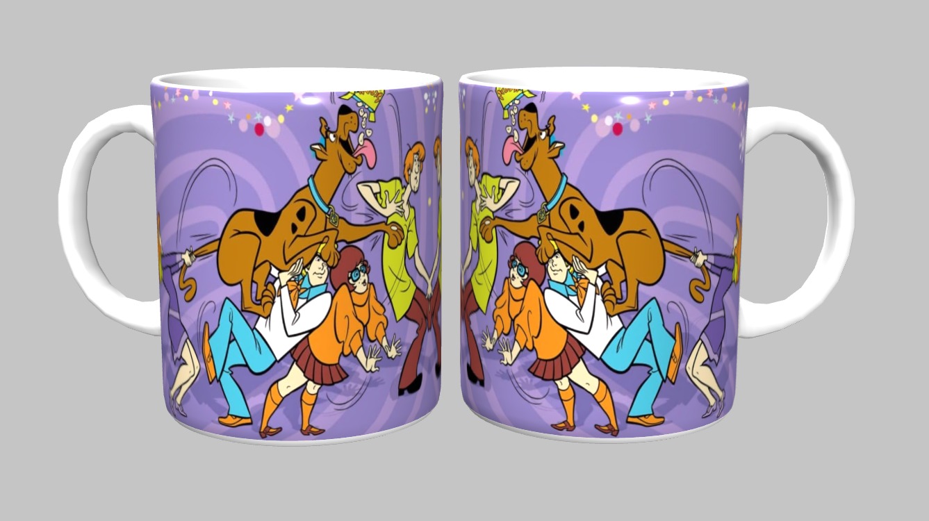 Caneca de Porcelana 325ml Scooby-Doo Sublimada – Caneca Geek Presente