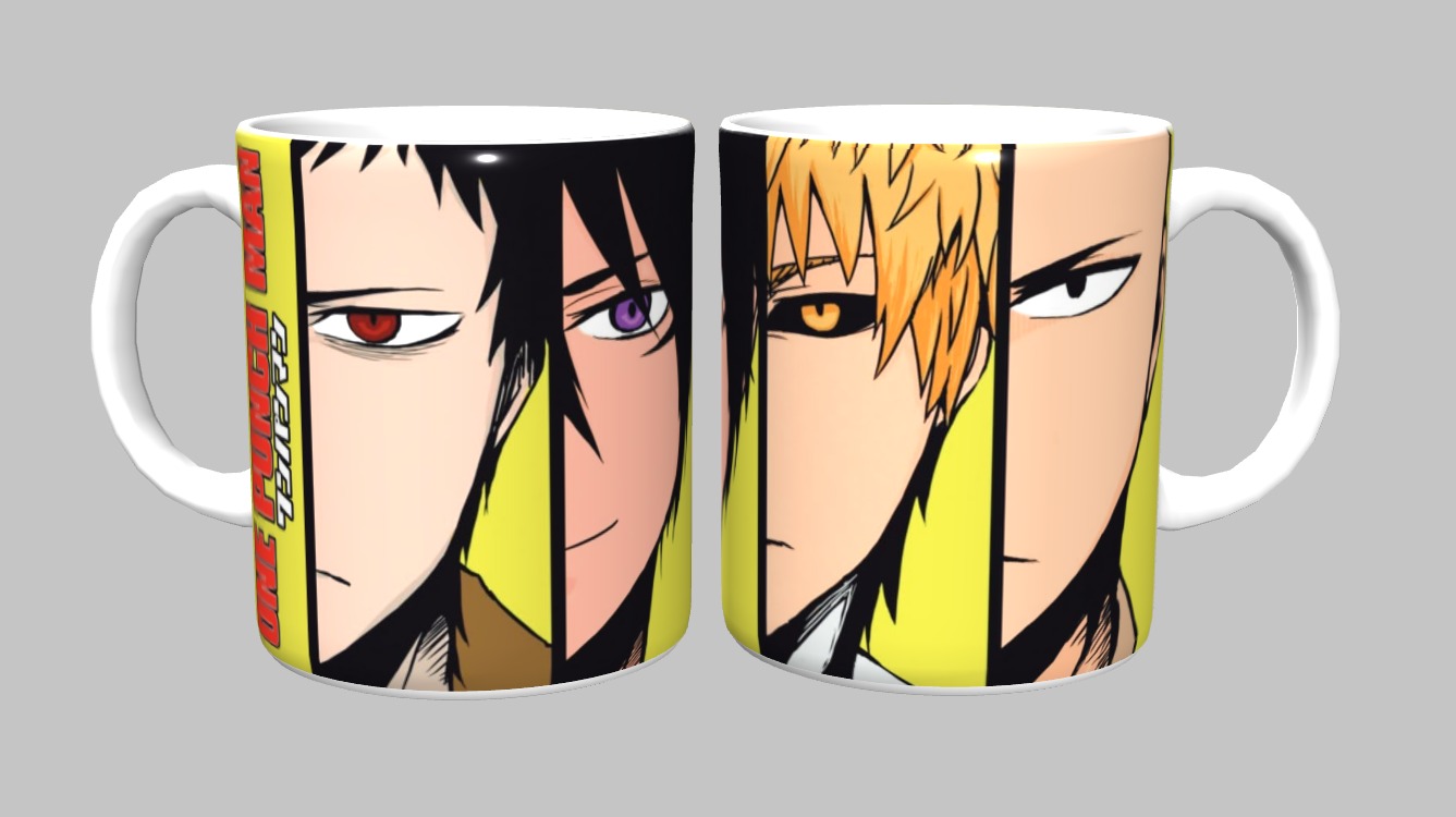 Caneca de porcelana 325ml One Punch Man Sublimado
