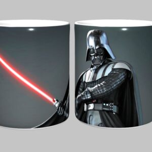 Caneca Star Wars 325ml Porcelana Branca Sublimada – Presente Geek, Colecionável e Decoração