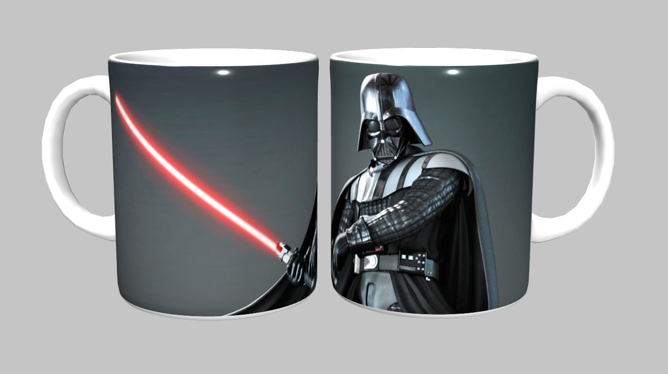 Caneca Star Wars 325ml Porcelana Branca Sublimada – Presente Geek, Colecionável e Decoração