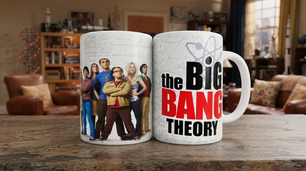 Caneca The Big Bang Theory 325ml Porcelana Branca Sublimada Série - Imagem 4