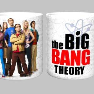 Caneca The Big Bang Theory 325ml Porcelana Branca Sublimada  Série