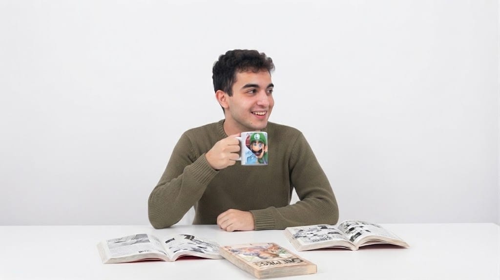 Caneca Mario 325ml Porcelana Branca Sublimada – Luigi, Mario e Princesa Peach - Imagem 2