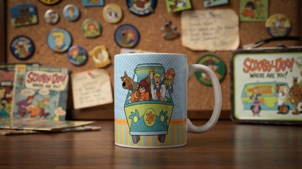 Caneca Scooby-Doo 325ml Porcelana Branca Sublimada Presente Fã - Imagem 2