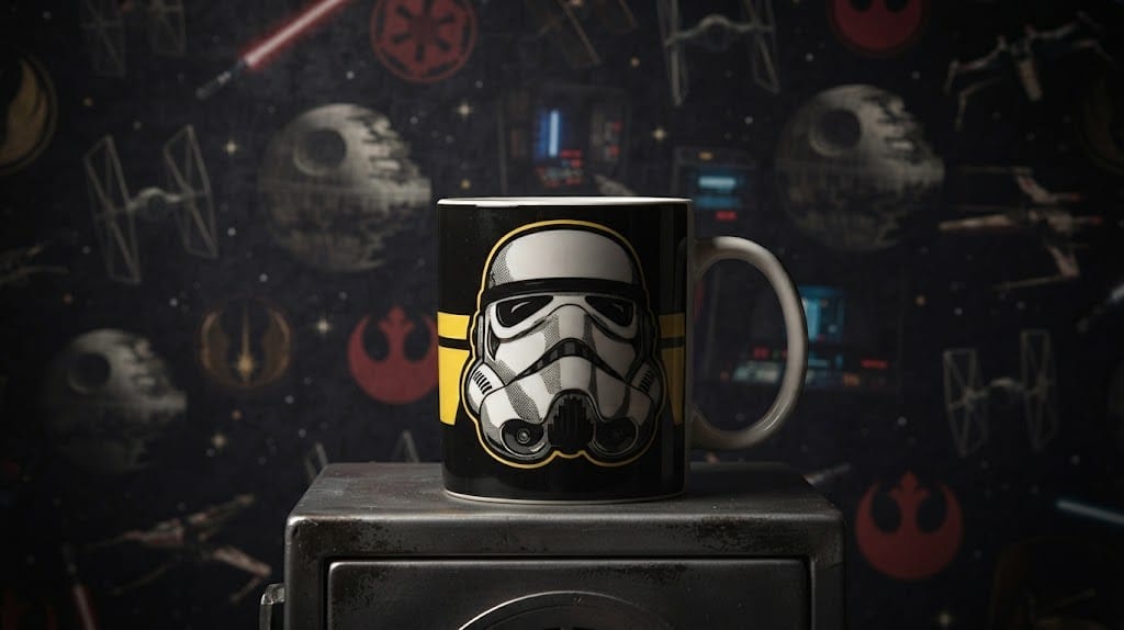 Caneca Star Wars 325ml Porcelana Branca Sublimada – Presente Geek, Colecionável e Decoração - Imagem 2