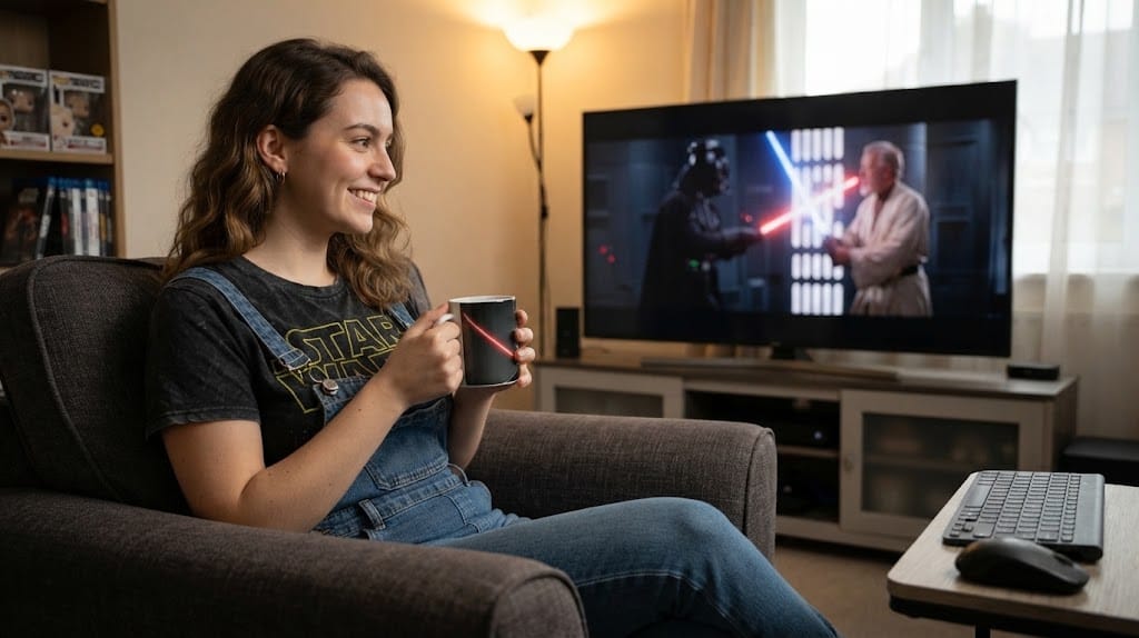 Caneca Star Wars 325ml Porcelana Branca Sublimada – Presente Geek, Colecionável e Decoração - Imagem 3
