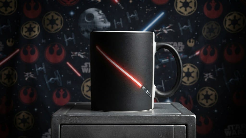 Caneca Star Wars 325ml Porcelana Branca Sublimada – Presente Geek, Colecionável e Decoração - Imagem 2