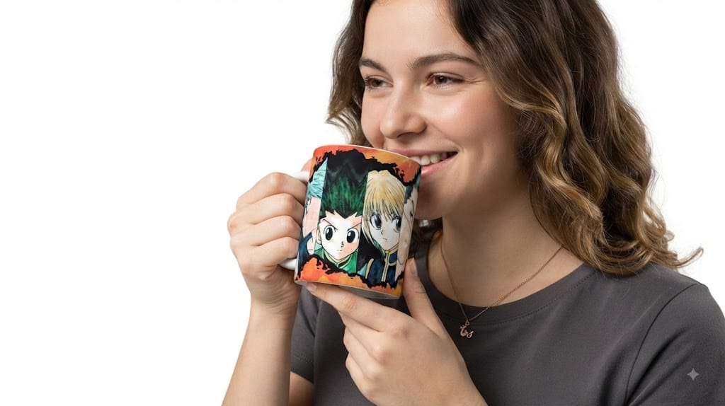Caneca Hunter x Hunter 325ml Porcelana Sublimada Personalizada Anime - Imagem 3