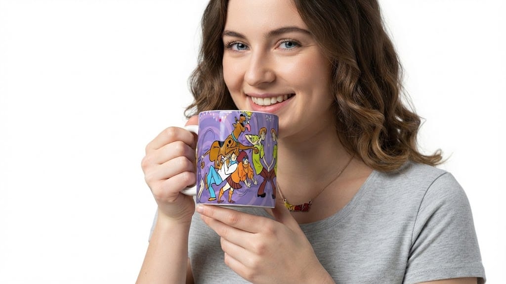Caneca de Porcelana 325ml Scooby-Doo Sublimada – Caneca Geek Presente - Imagem 3