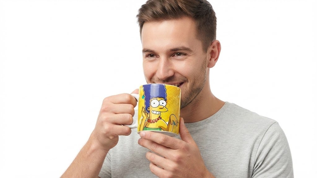 Caneca The Simpsons 325ml Sublimada em Porcelana Branca - Imagem 2