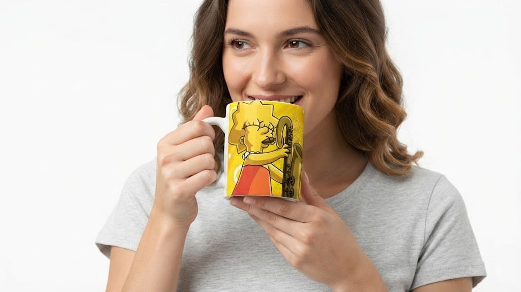 Caneca Temática The Simpsons 325ml – Porcelana Branca Sublimada - Imagem 2